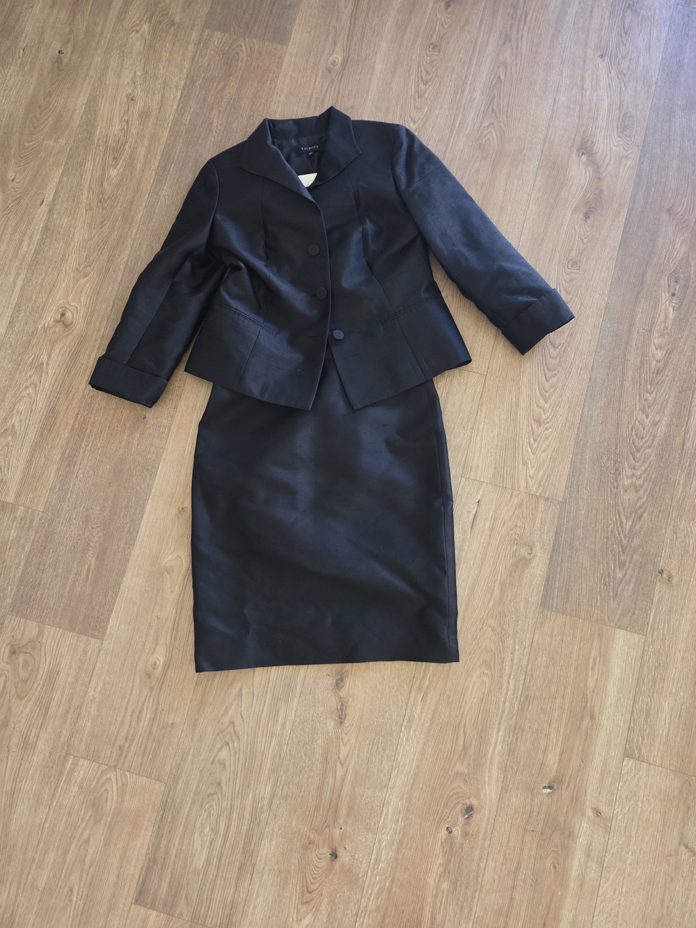 Talbots Black Women's Two-Piece Blazer and Pencil Skirt Set